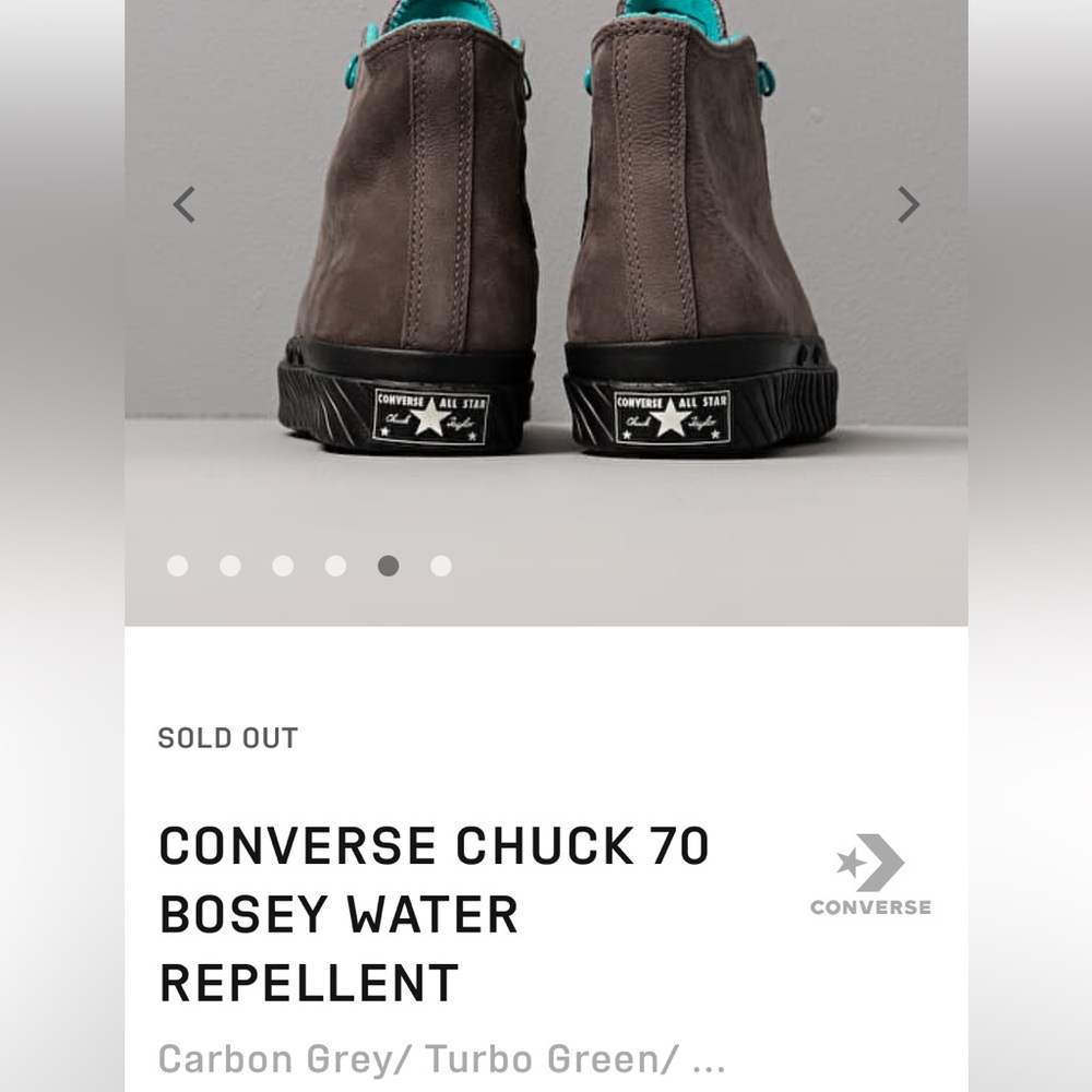 Converse chunk 70 Bosey water 💦 Repellent boots Free Shipping - Picture 8 of 9